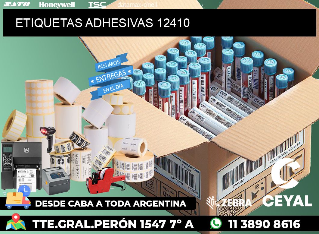 ETIQUETAS ADHESIVAS 12410