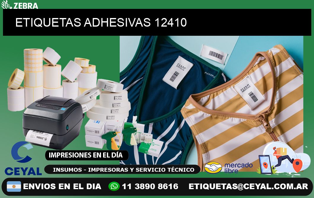 ETIQUETAS ADHESIVAS 12410