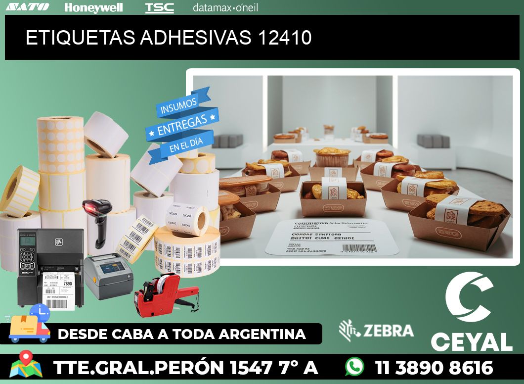 ETIQUETAS ADHESIVAS 12410