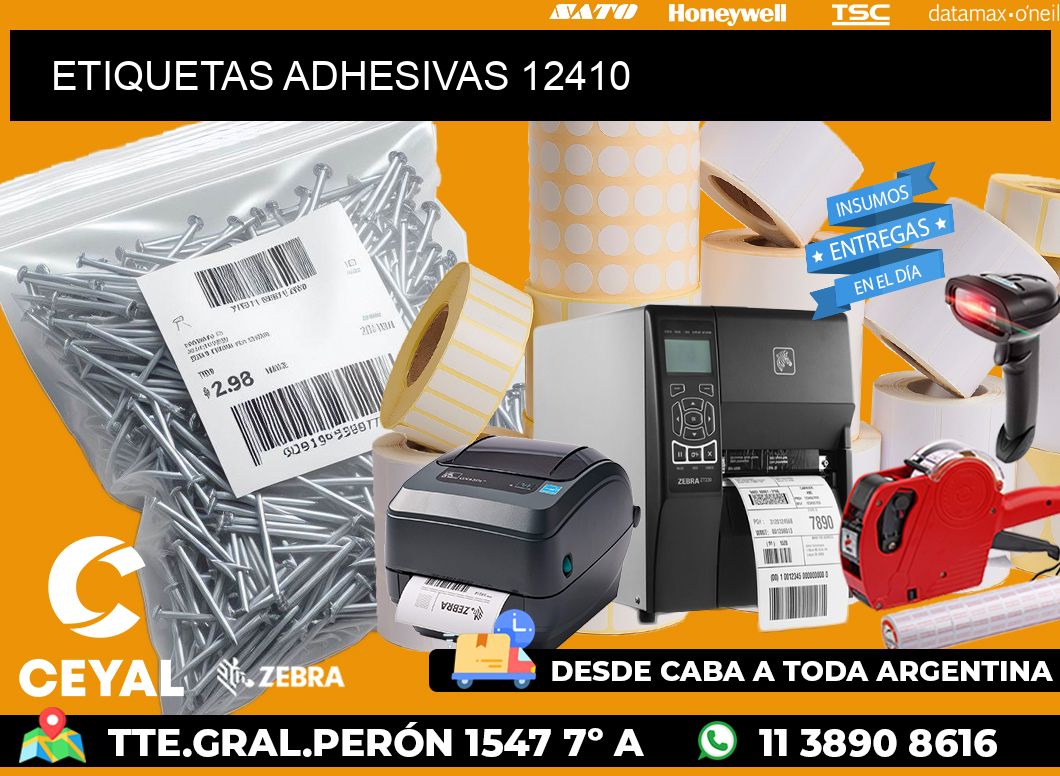 ETIQUETAS ADHESIVAS 12410