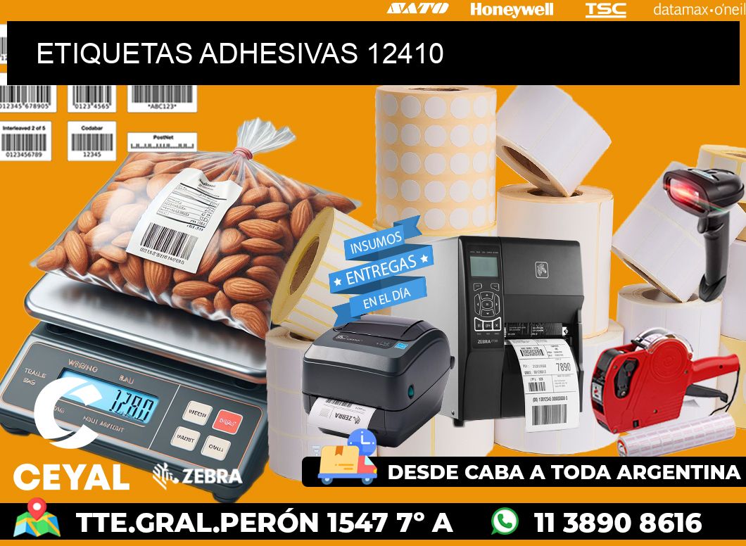 ETIQUETAS ADHESIVAS 12410