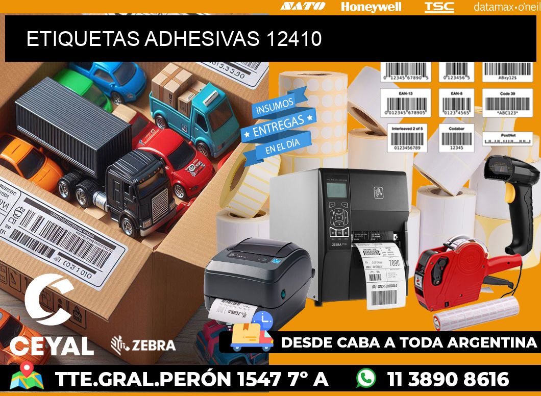 ETIQUETAS ADHESIVAS 12410
