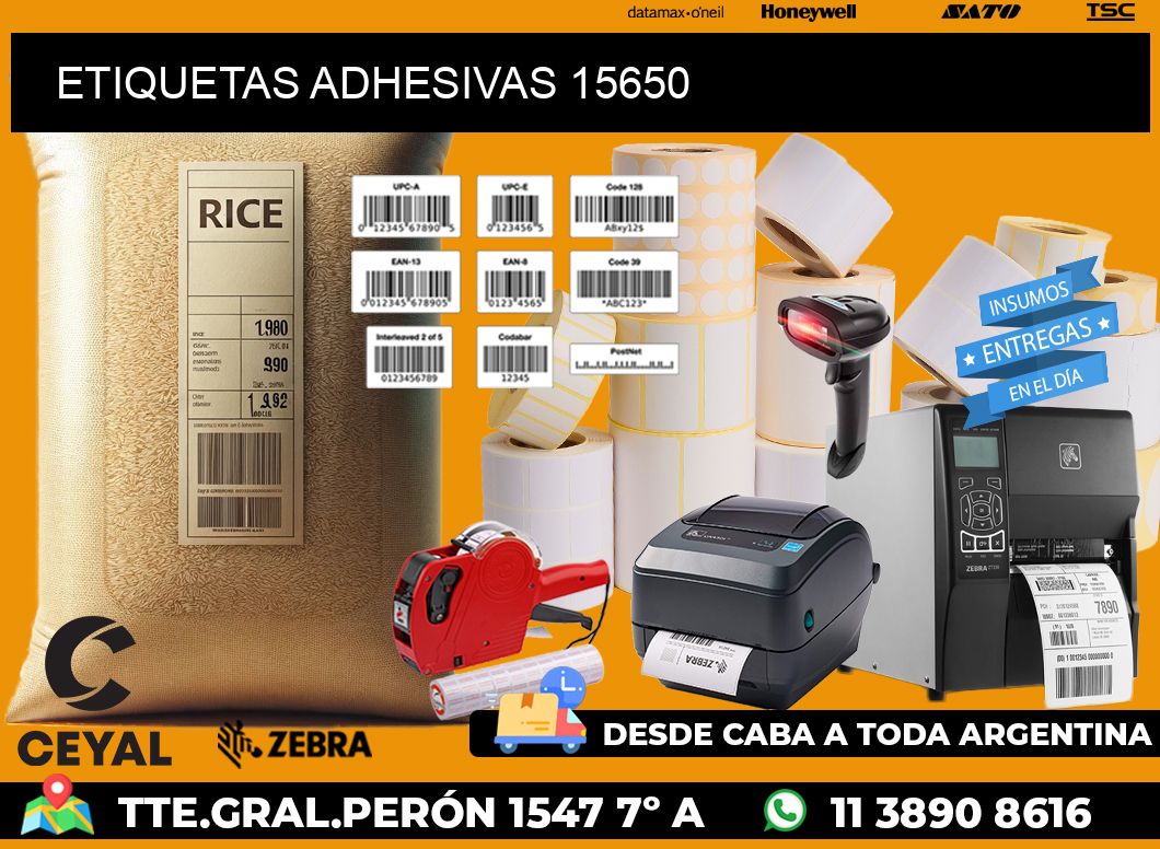 ETIQUETAS ADHESIVAS 15650