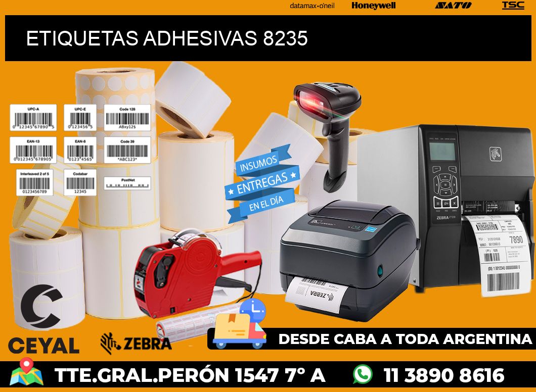 ETIQUETAS ADHESIVAS 8235