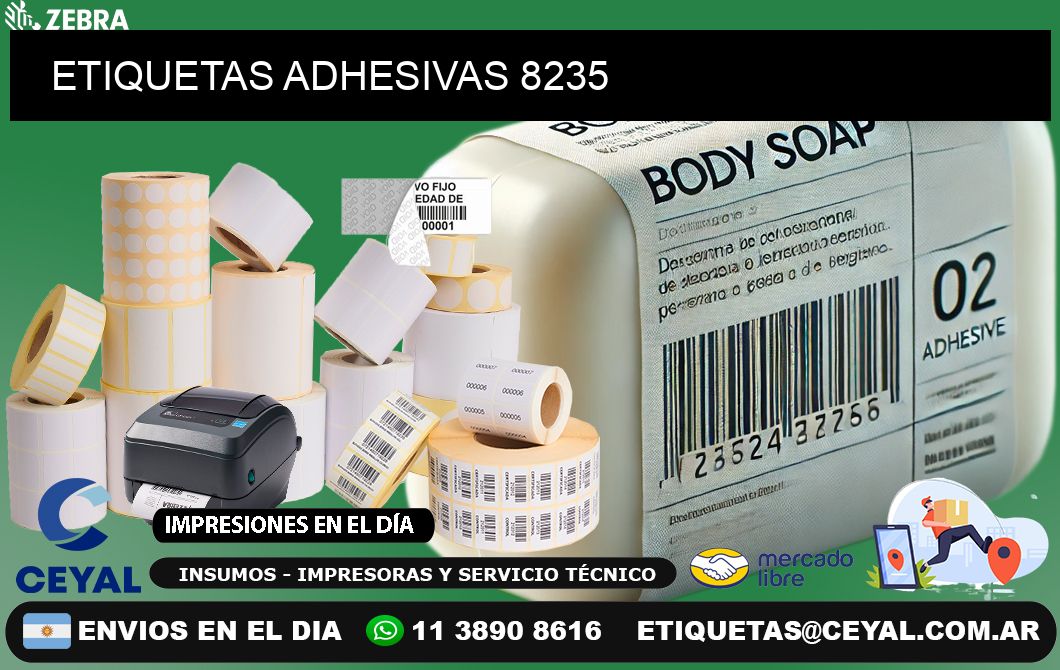 ETIQUETAS ADHESIVAS 8235