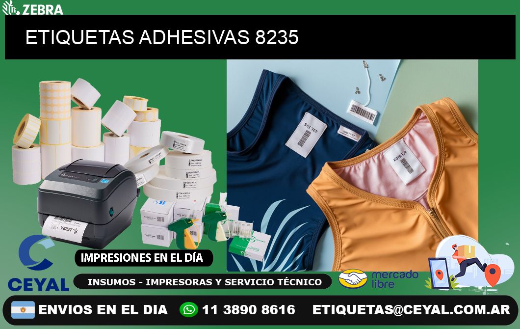 ETIQUETAS ADHESIVAS 8235