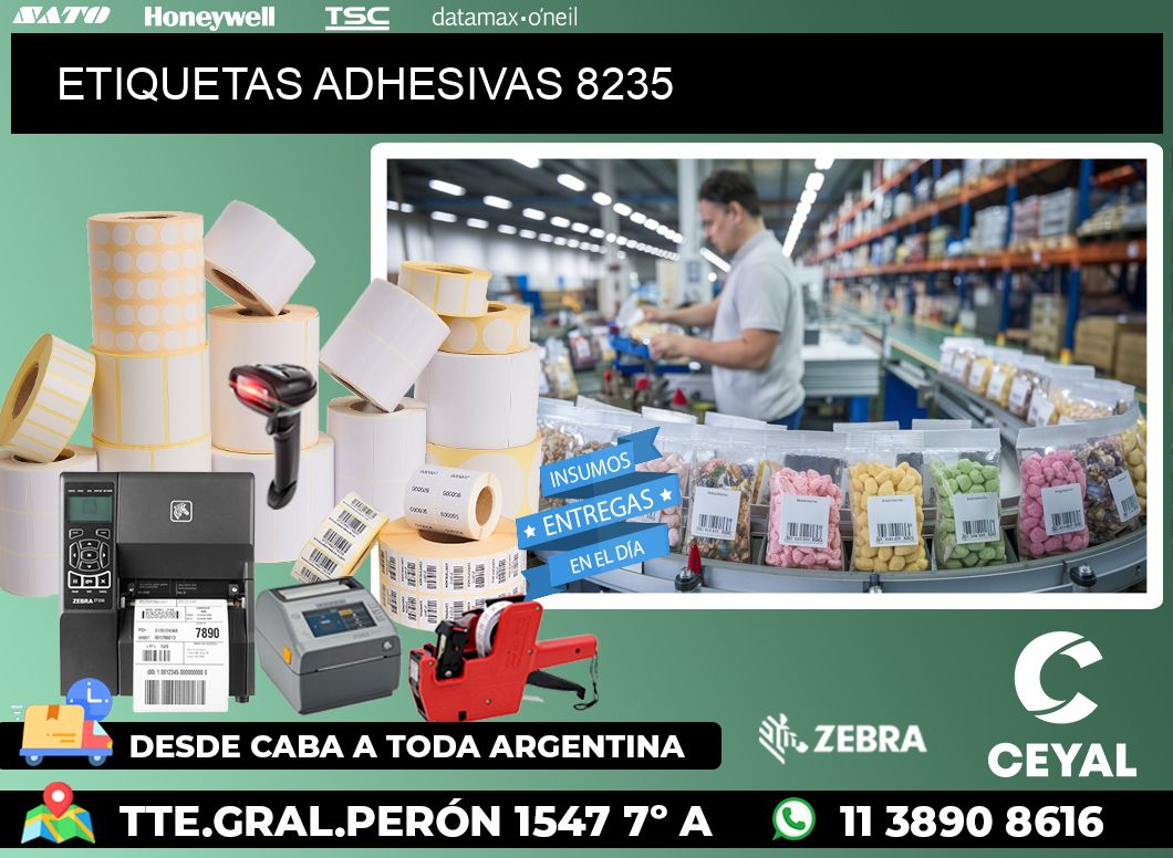 ETIQUETAS ADHESIVAS 8235