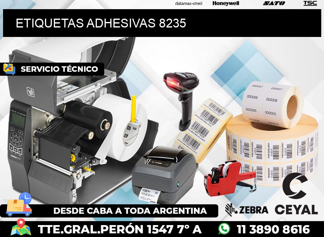 ETIQUETAS ADHESIVAS 8235