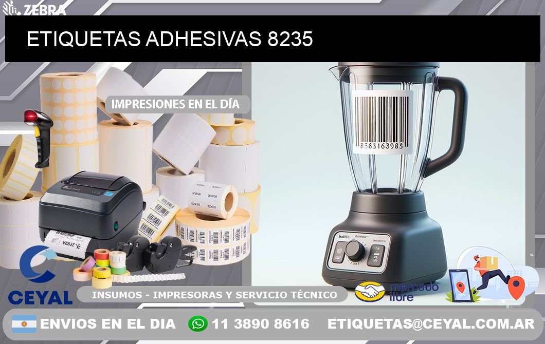 ETIQUETAS ADHESIVAS 8235