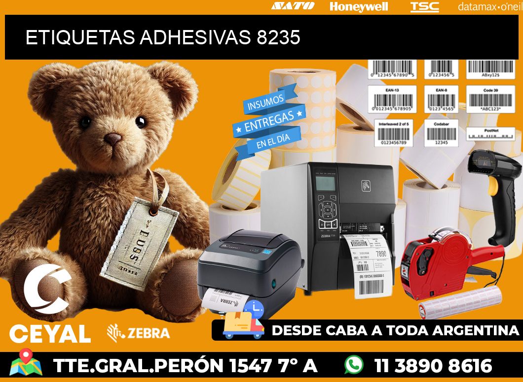 ETIQUETAS ADHESIVAS 8235