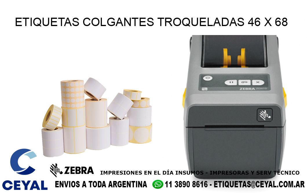 ETIQUETAS COLGANTES TROQUELADAS 46 x 68