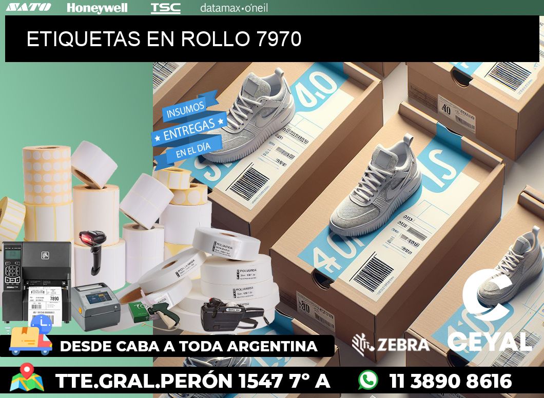 ETIQUETAS EN ROLLO 7970