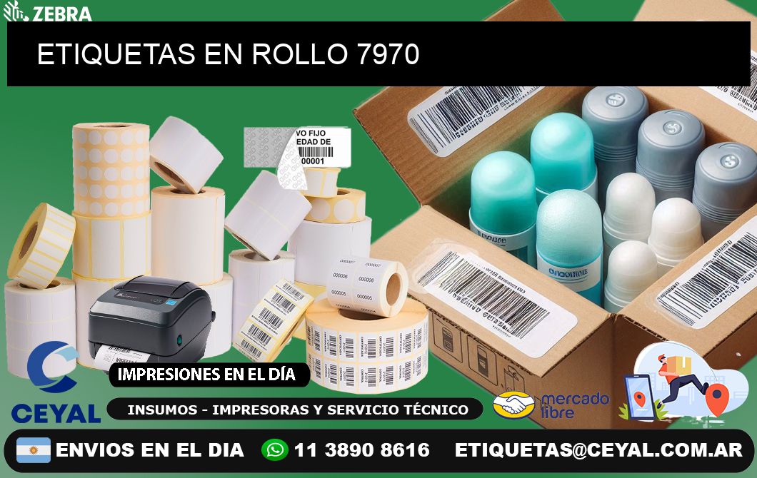 ETIQUETAS EN ROLLO 7970