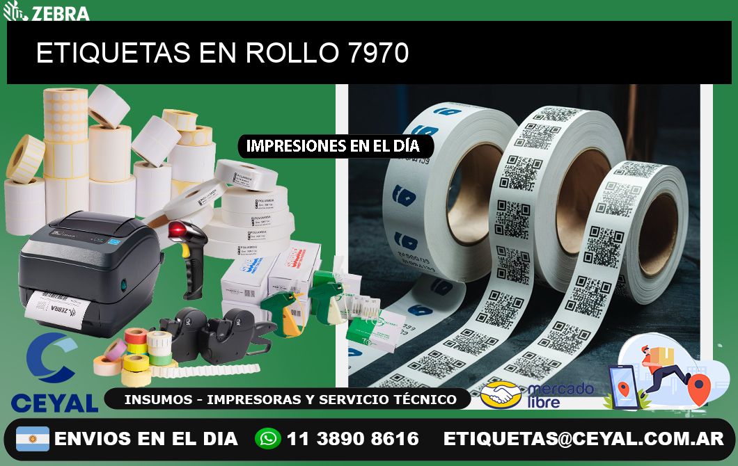 ETIQUETAS EN ROLLO 7970