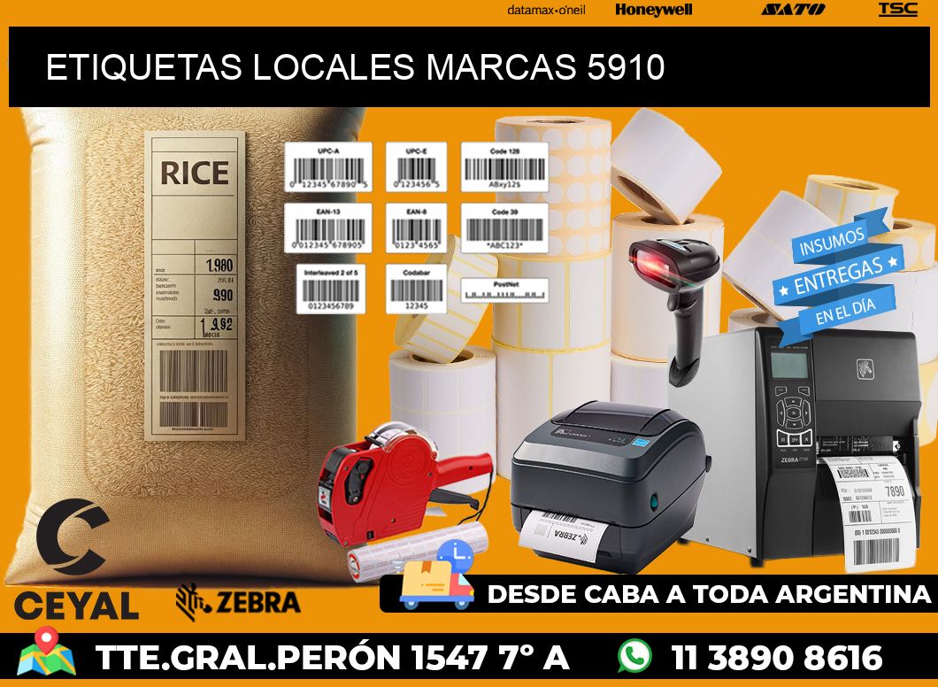 ETIQUETAS LOCALES MARCAS 5910