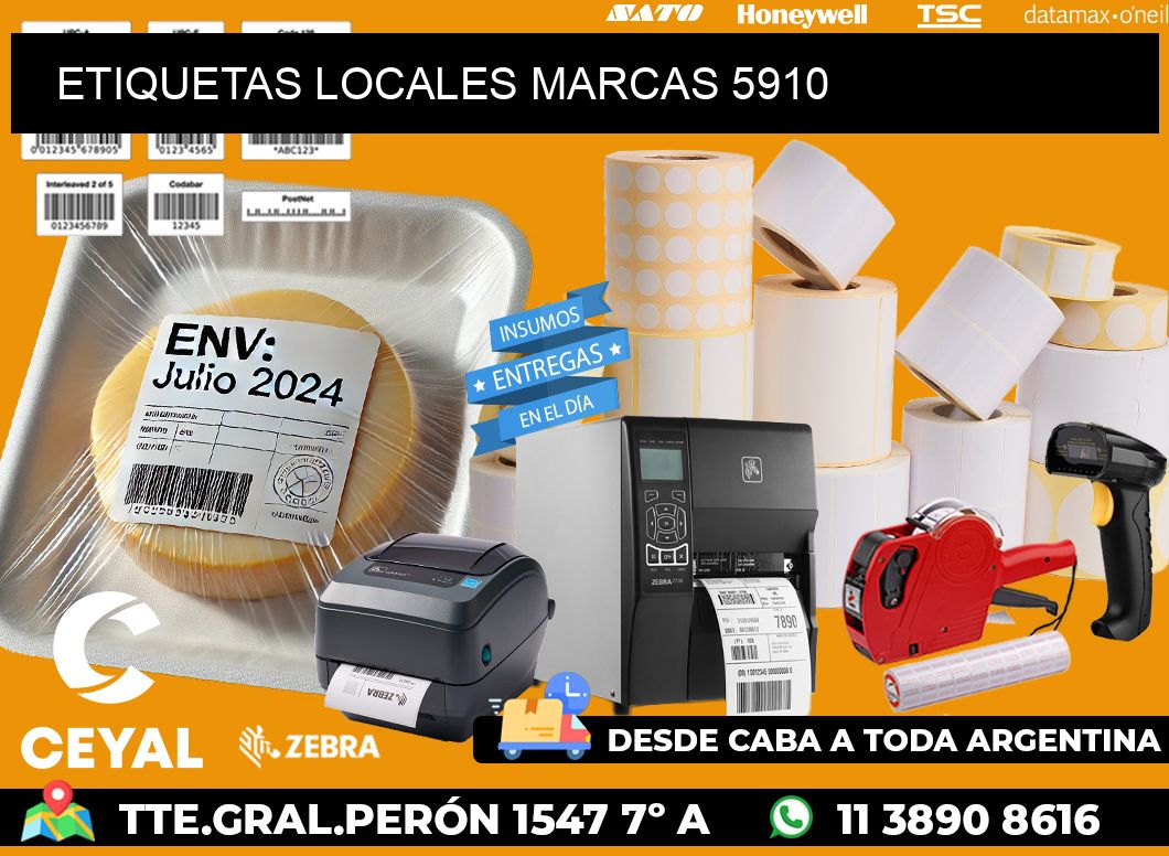 ETIQUETAS LOCALES MARCAS 5910