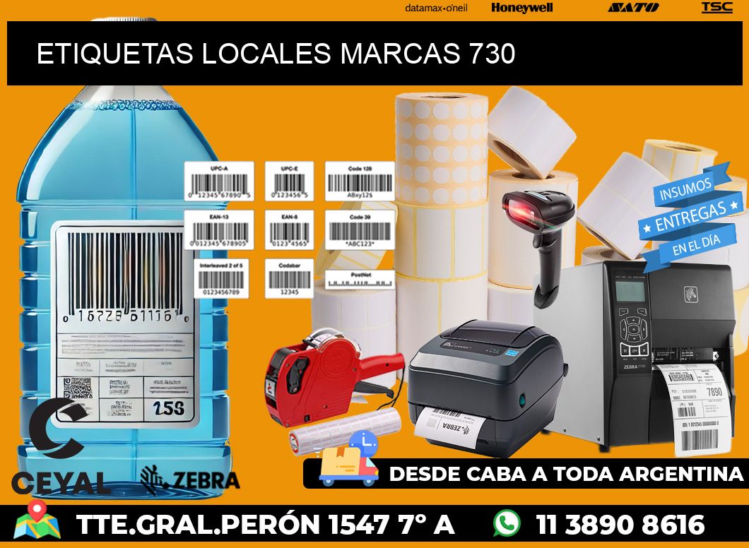ETIQUETAS LOCALES MARCAS 730