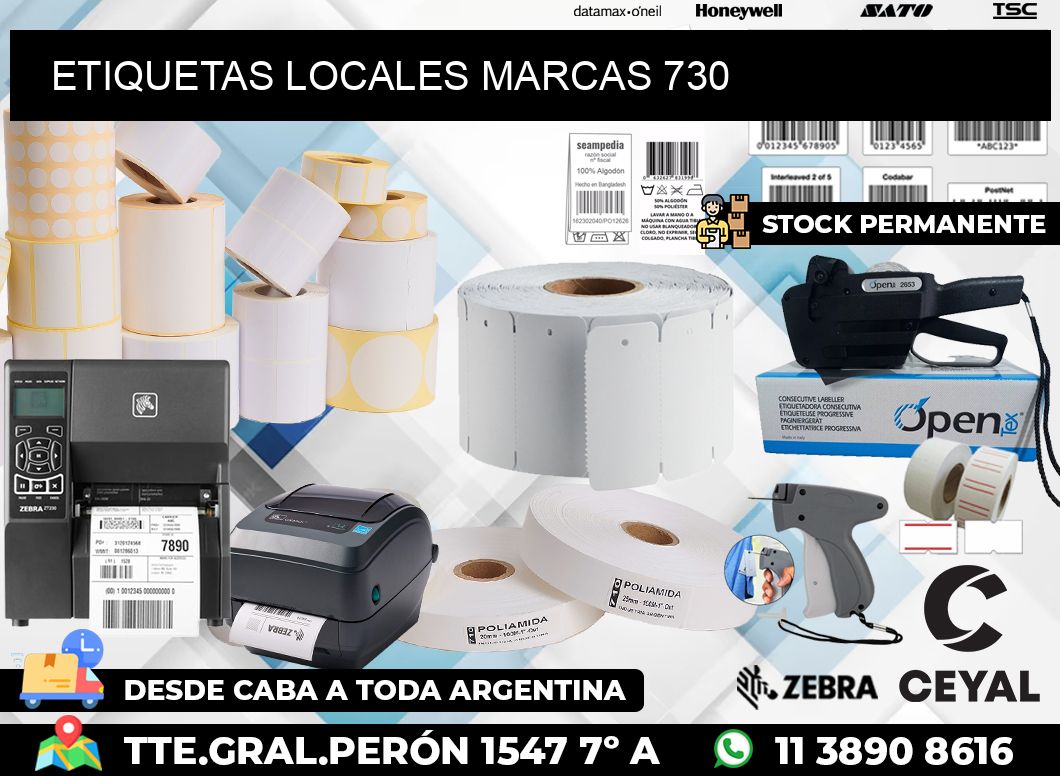 ETIQUETAS LOCALES MARCAS 730