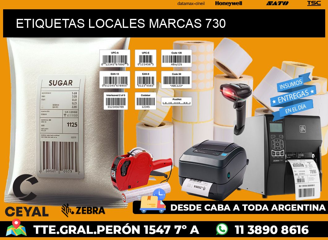 ETIQUETAS LOCALES MARCAS 730
