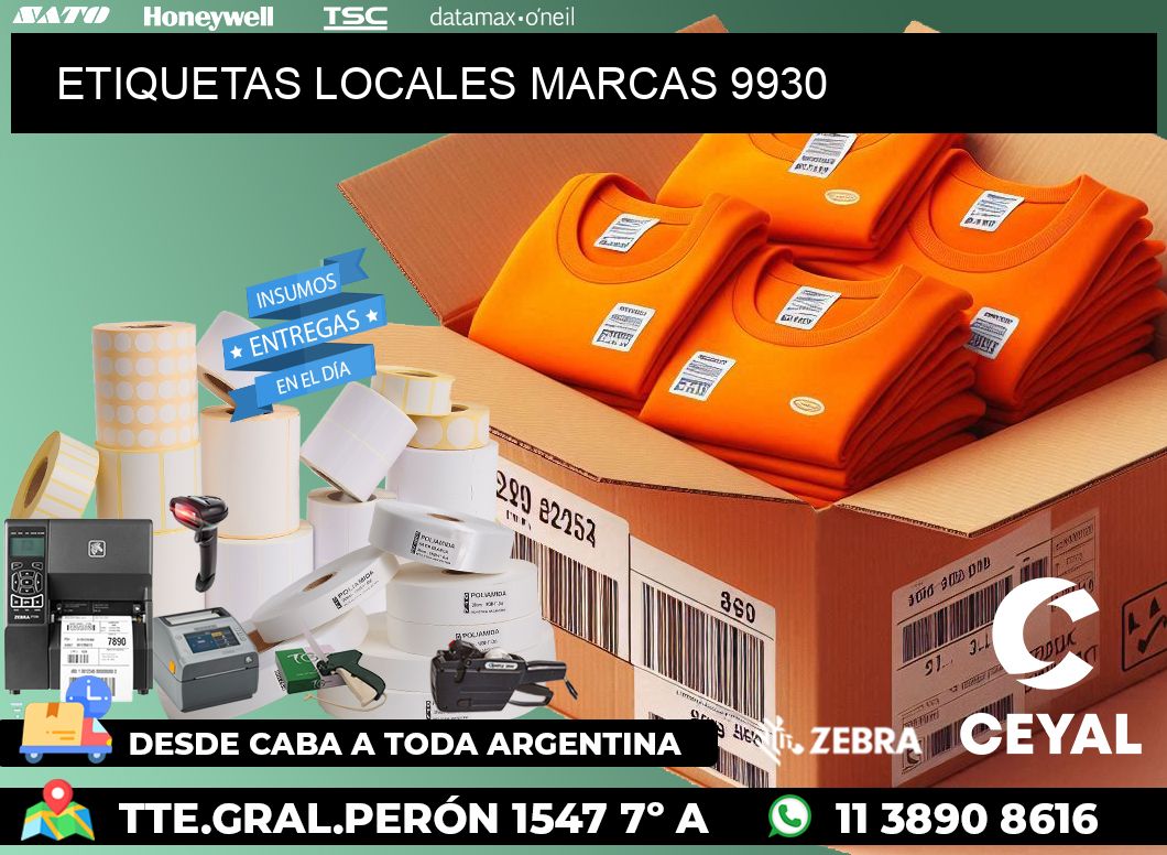 ETIQUETAS LOCALES MARCAS 9930