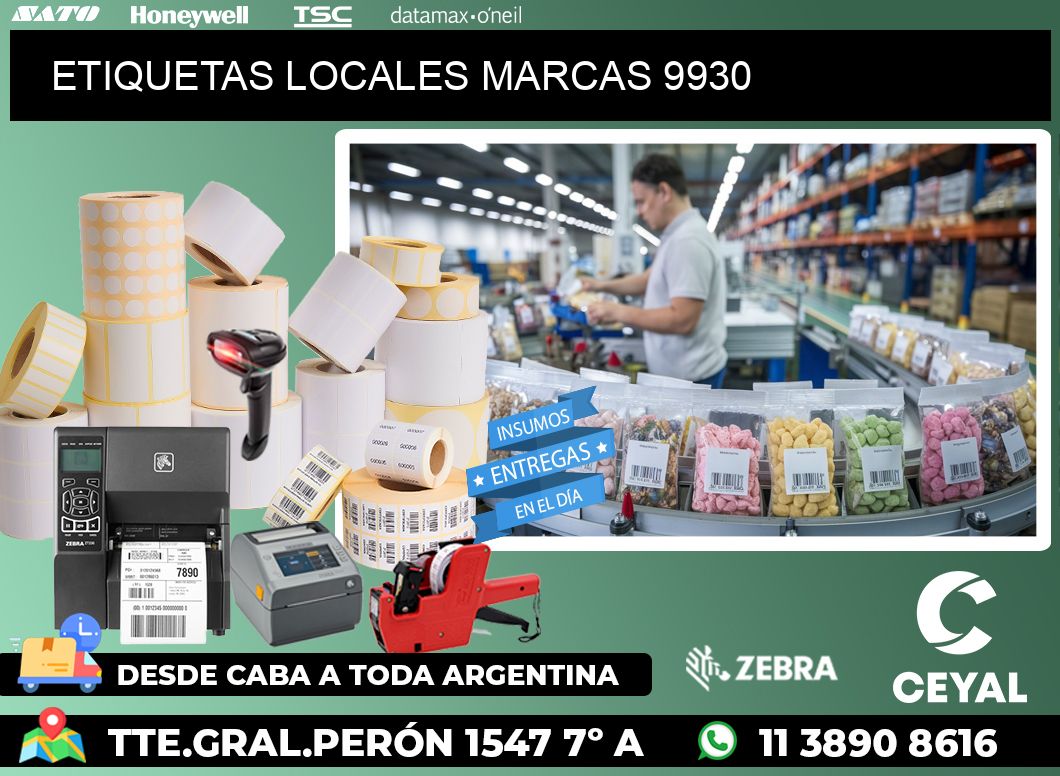 ETIQUETAS LOCALES MARCAS 9930