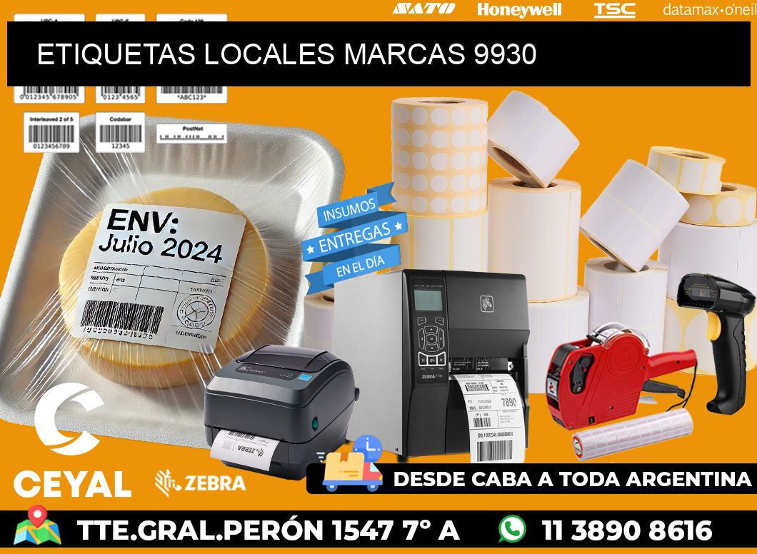 ETIQUETAS LOCALES MARCAS 9930