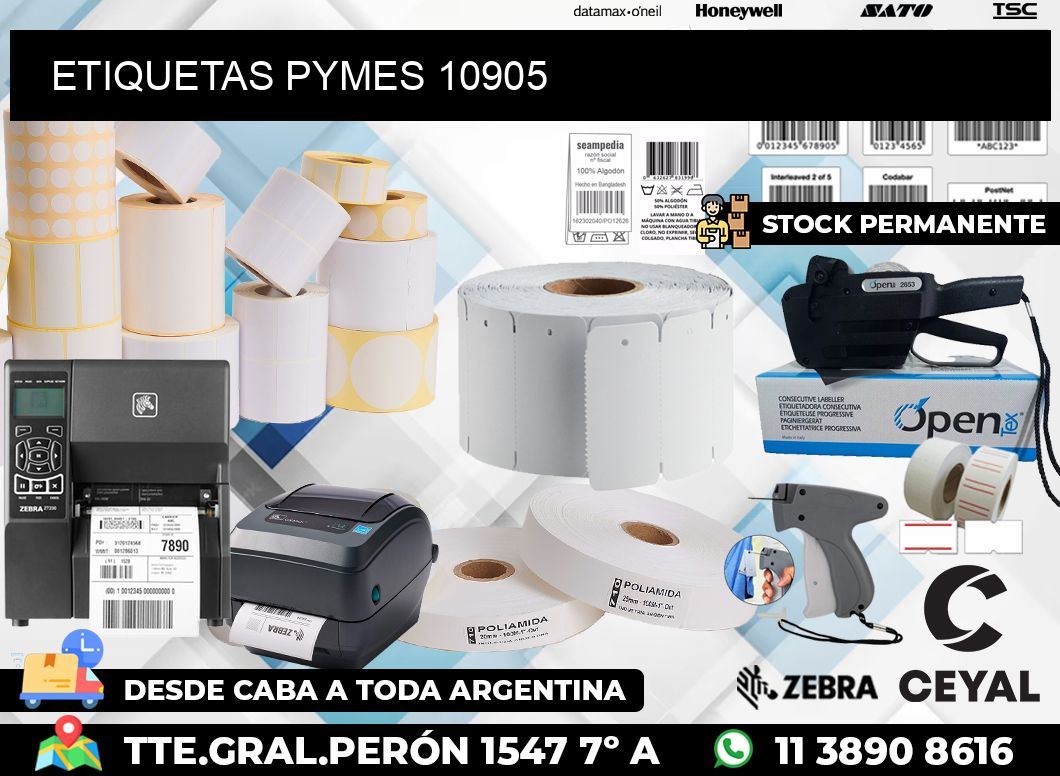 ETIQUETAS PYMES 10905