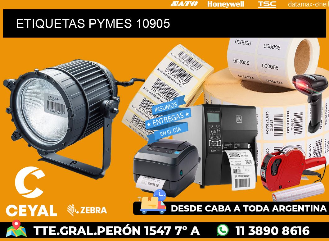 ETIQUETAS PYMES 10905