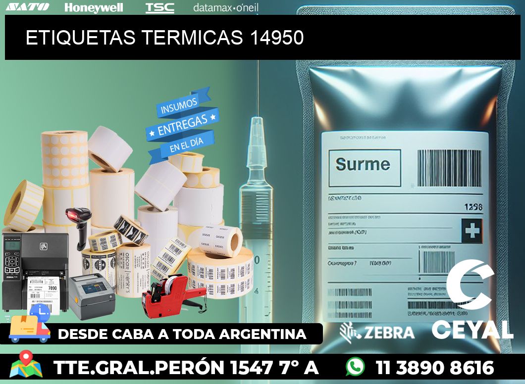 ETIQUETAS TERMICAS 14950