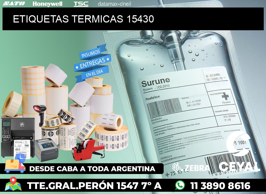 ETIQUETAS TERMICAS 15430