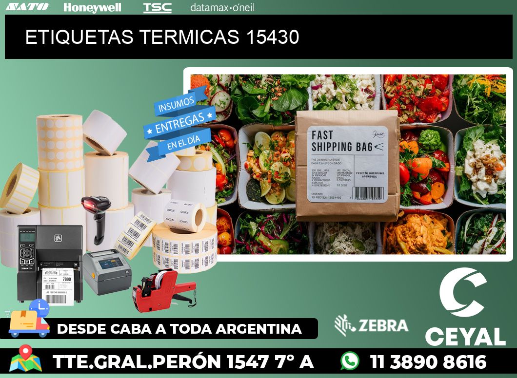 ETIQUETAS TERMICAS 15430
