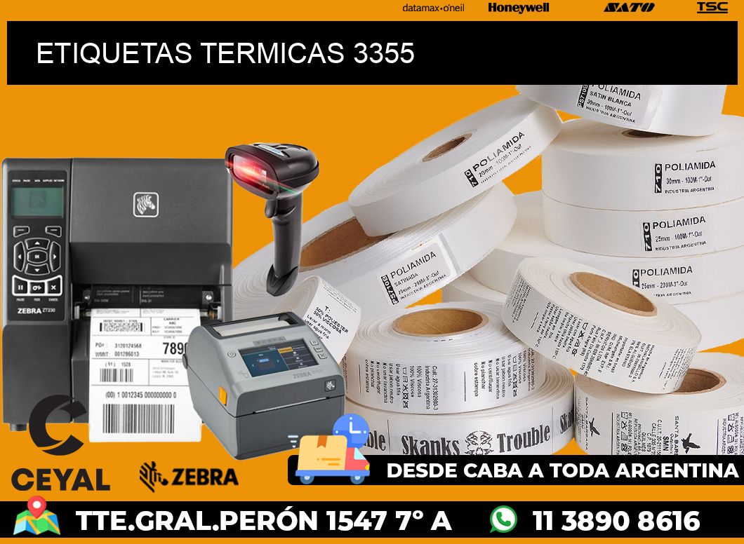 ETIQUETAS TERMICAS 3355