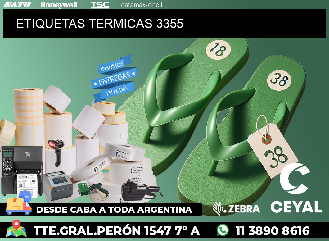 ETIQUETAS TERMICAS 3355