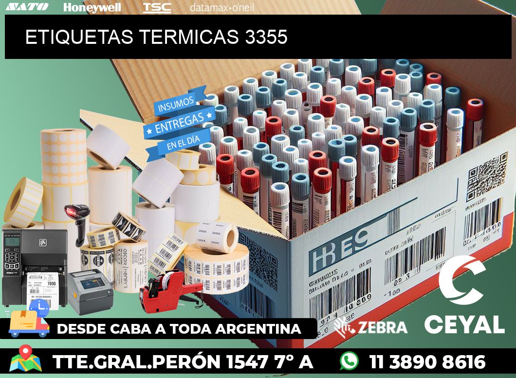 ETIQUETAS TERMICAS 3355