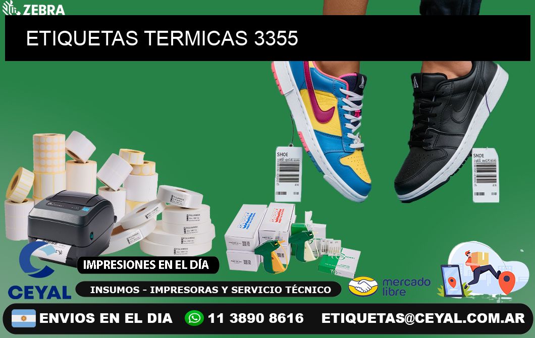 ETIQUETAS TERMICAS 3355