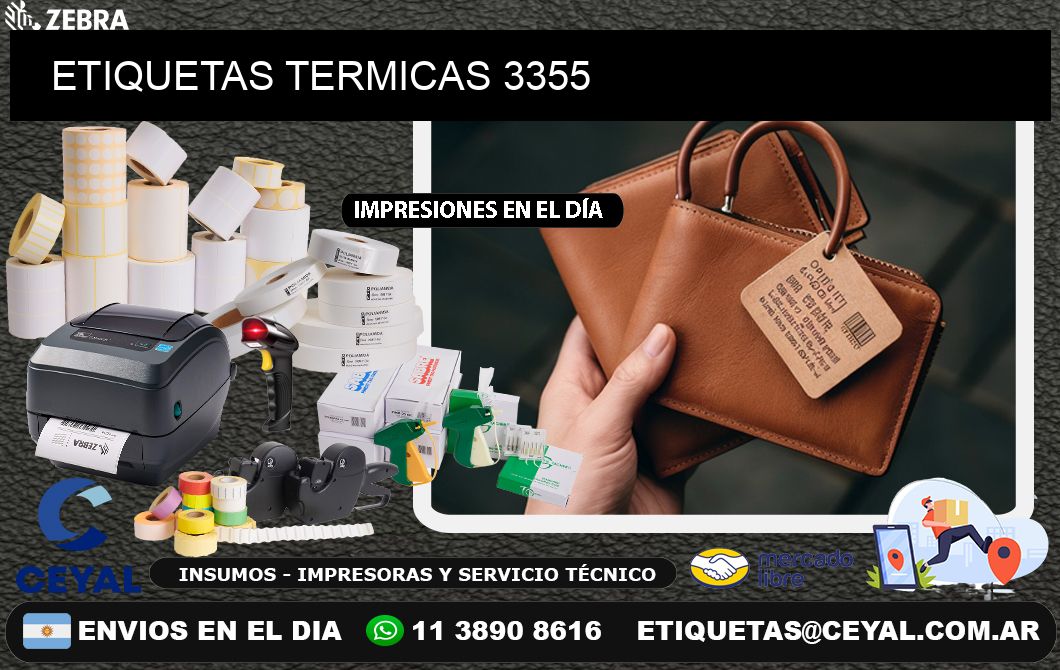 ETIQUETAS TERMICAS 3355