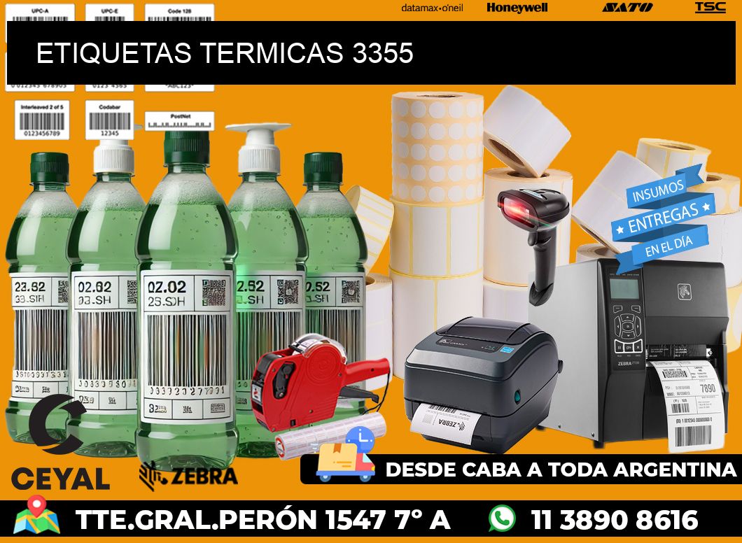 ETIQUETAS TERMICAS 3355