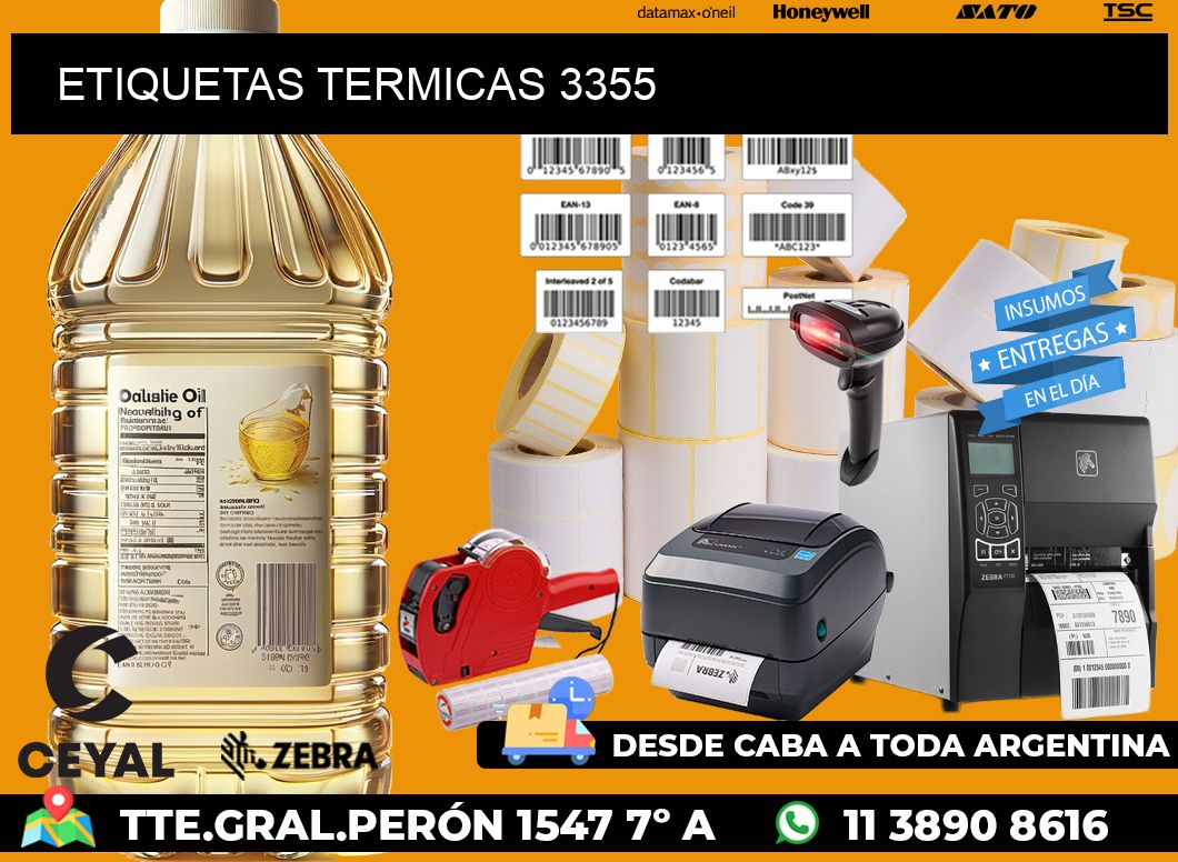 ETIQUETAS TERMICAS 3355