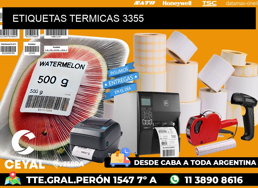ETIQUETAS TERMICAS 3355