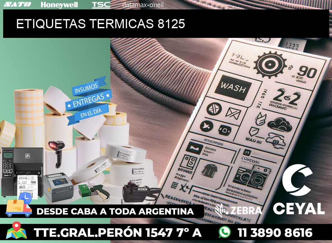 ETIQUETAS TERMICAS 8125