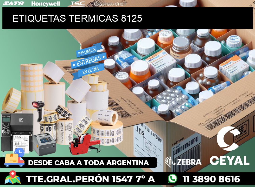 ETIQUETAS TERMICAS 8125