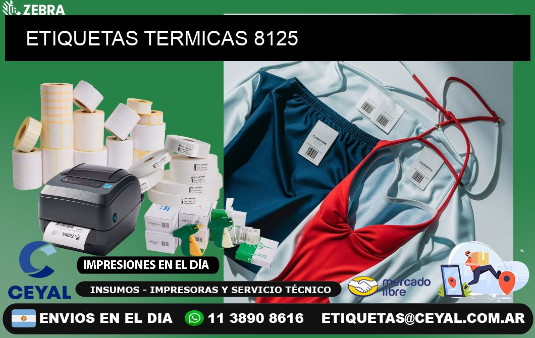 ETIQUETAS TERMICAS 8125
