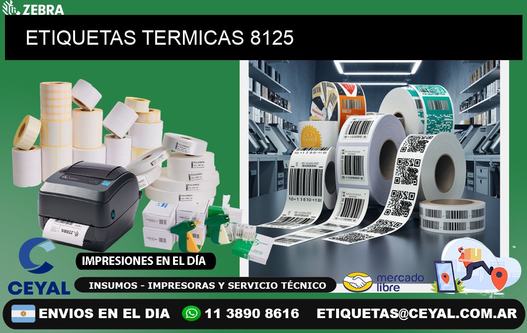 ETIQUETAS TERMICAS 8125