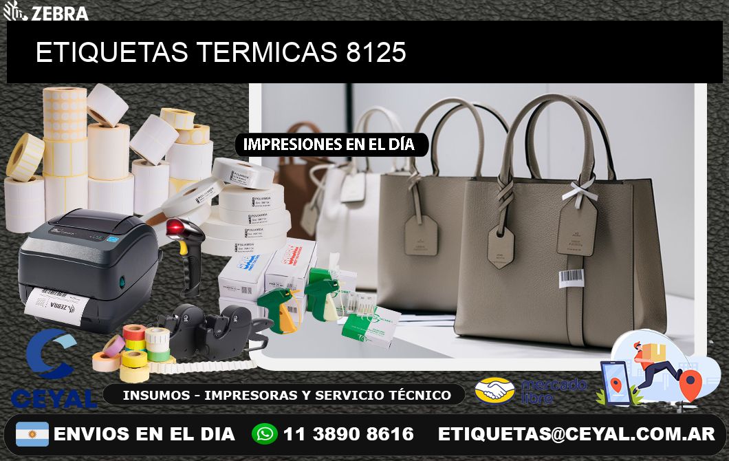 ETIQUETAS TERMICAS 8125