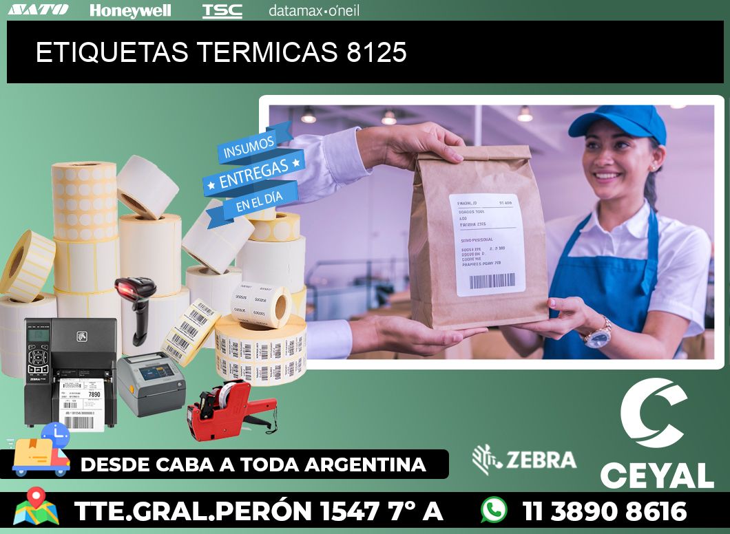 ETIQUETAS TERMICAS 8125