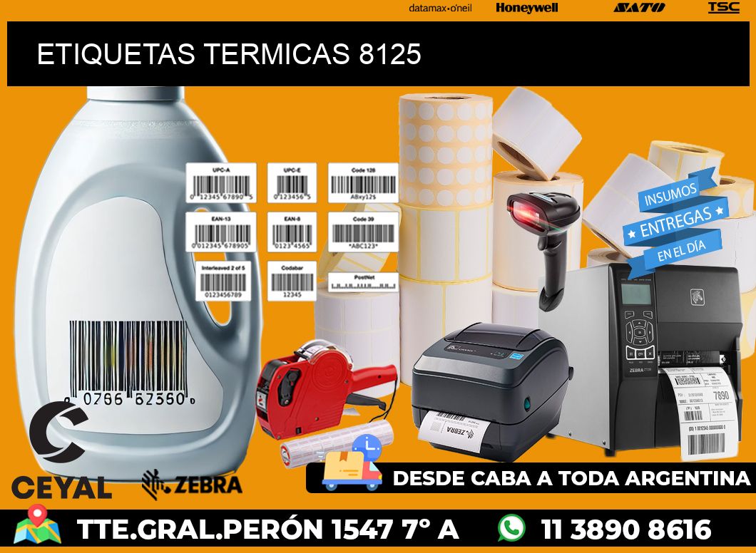 ETIQUETAS TERMICAS 8125