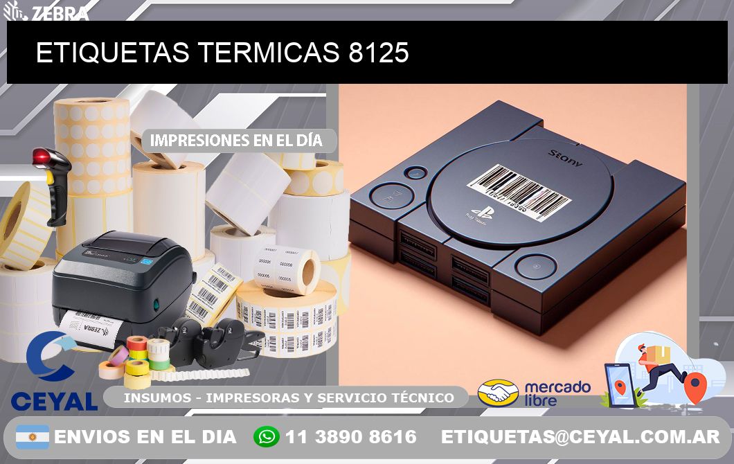ETIQUETAS TERMICAS 8125