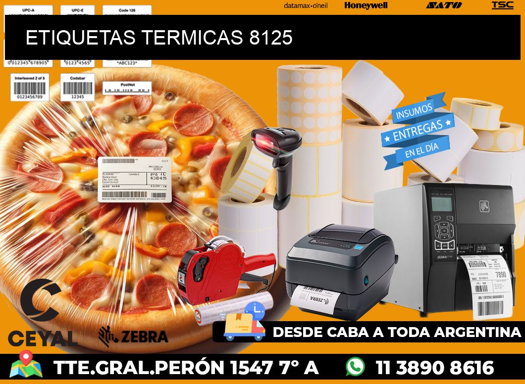 ETIQUETAS TERMICAS 8125