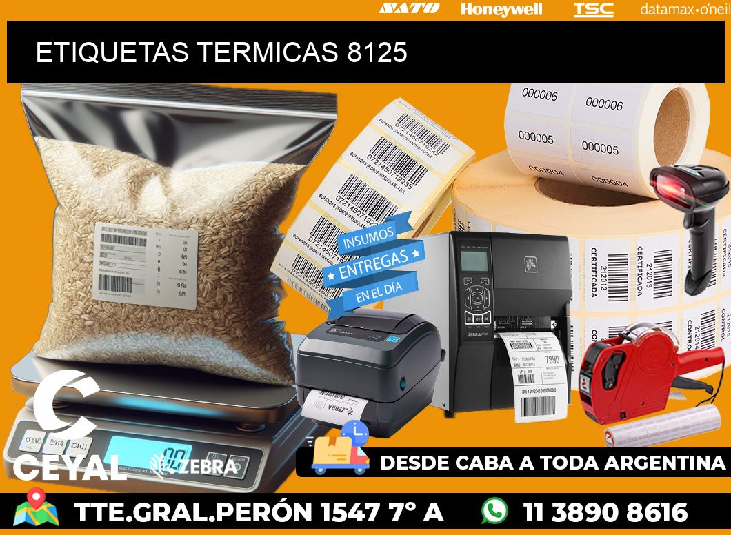 ETIQUETAS TERMICAS 8125