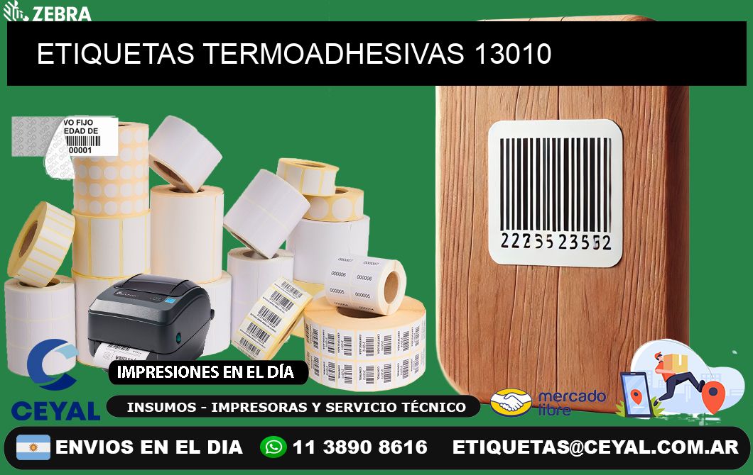 ETIQUETAS TERMOADHESIVAS 13010